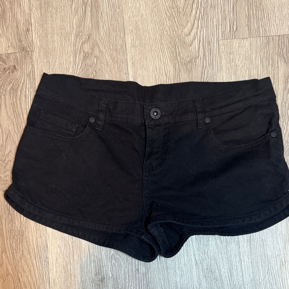 Hurley Women's Black Jean Shorts 27
